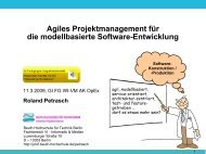 Agiles Projektmanagement für die modellbasierte Software ...