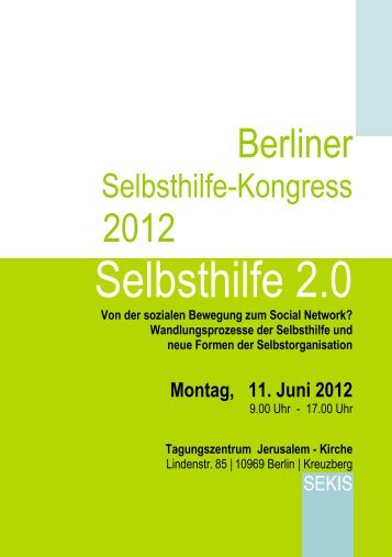 Selbsthilfe 2.0 - Psychotherapeutenkammer Berlin