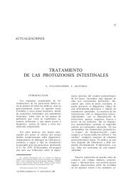 tratamiento de las protozoosis intestinales - Acta Médica Colombiana