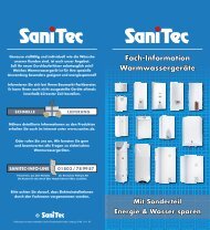 Durchlauferhitzer - SaniTec Produkthandel GmbH