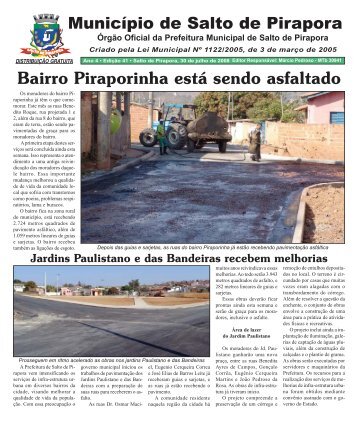 Edição - Prefeitura Municipal de Salto de Pirapora