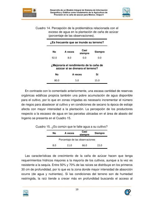 Diagnostico, modelaje y recomendaciones - Etapa II