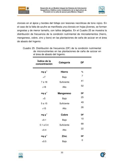 Diagnostico, modelaje y recomendaciones - Etapa II