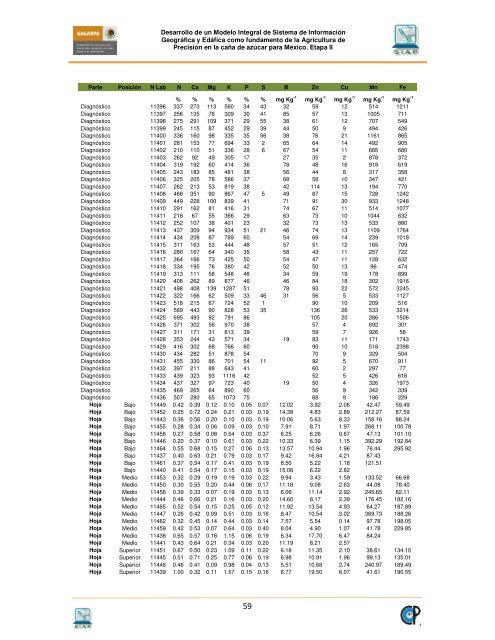 Diagnostico, modelaje y recomendaciones - Etapa II