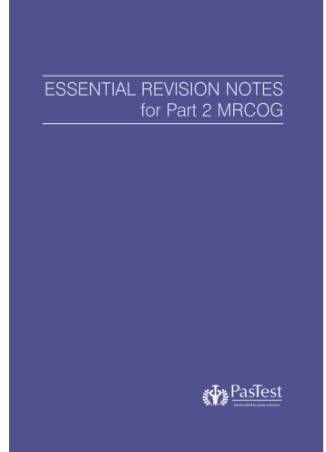 MRCOG ERN.pdf - PasTest