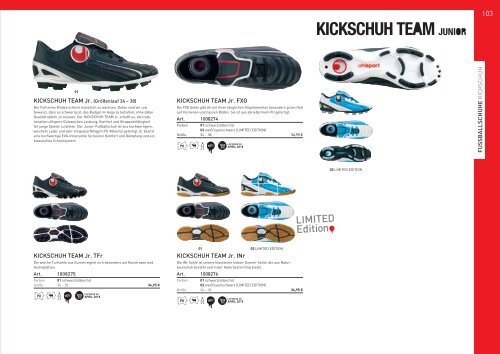 Uhlsport Schuhe Katalog 2011