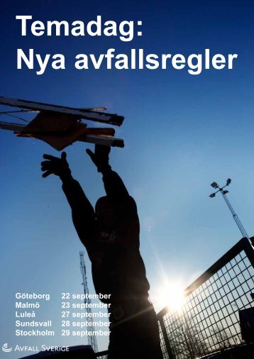 Temadag: Nya avfallsregler - Avfall Sverige