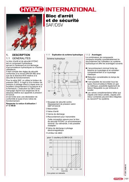 Bloc d'arrêt et de sécurité SAF/DSV - Faure automatisme