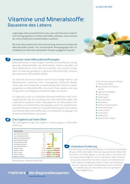 Vitamine und Mineralstoffe: - prosalus.info