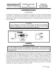 I-682 Refrigerant Transmitter Installation, Operation and ... - Brasch