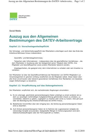 Arbeitsvertrag Auszug - DATEV.pdf - VOSS