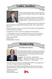 Pages 5-8 - The Royal Canadian Legion - Branch 322 - Ajax