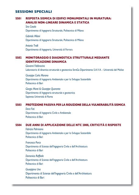 Programma Dettagliato