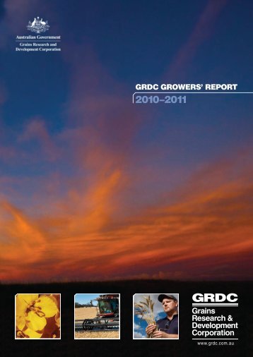 grdc growers' report - Grains Research & Development Corporation