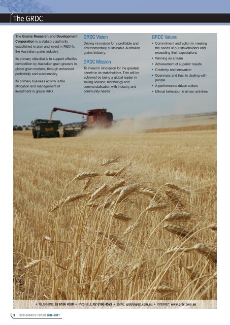 grdc growers' report - Grains Research & Development Corporation