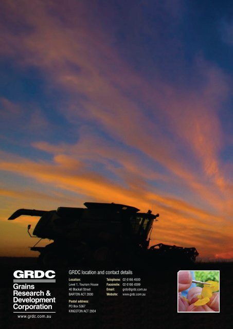 grdc growers' report - Grains Research & Development Corporation