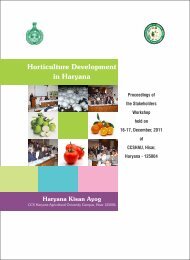 Horticulture Development in Haryana - Haryana Kisan Ayog