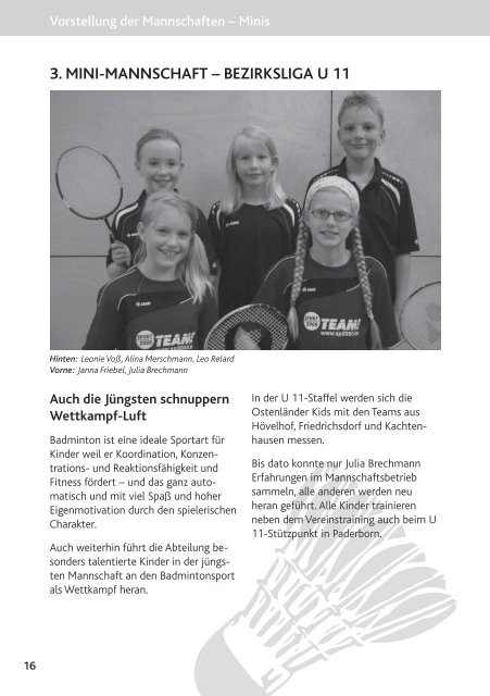 Badminton - Tennis - Squash - SC Ostenland
