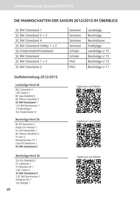 Badminton - Tennis - Squash - SC Ostenland