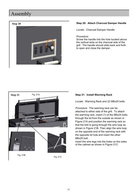 Conforms To ANSI STD Z21.58a - Smoke Hollow Smokers by ...