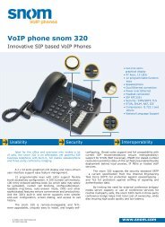 VoIP phone snom 320 - Emailitis