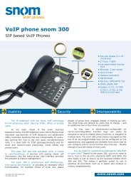 VoIP phone snom 300 - Emailitis