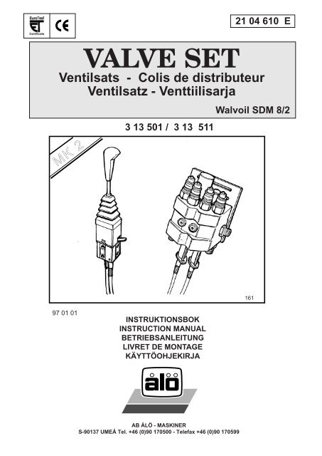 VALVE SET - Hjallerup Maskinforretning A/S