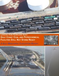 Gulf Coast Coal and Petrochemical Facilities Still Not Storm Ready