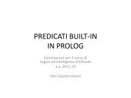 Introduzione alla Programmazione Logica e al ... - SisInf Lab