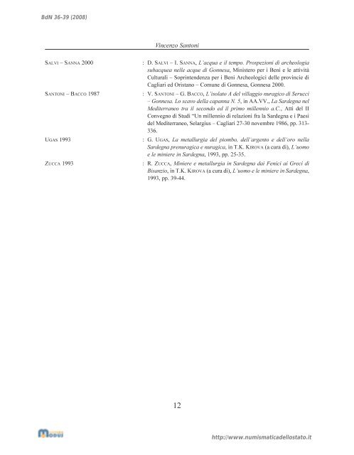 Bollettino di Numismatica n. 36-39 - Portale Numismatico dello Stato