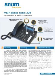 VoIP phone snom 320 - Domex