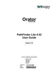 PathFinder Lite Software Configuration Guide - Trilogy ...