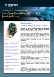 SPR310-AV Eth/PLC Bridge Reference Design Product Brief