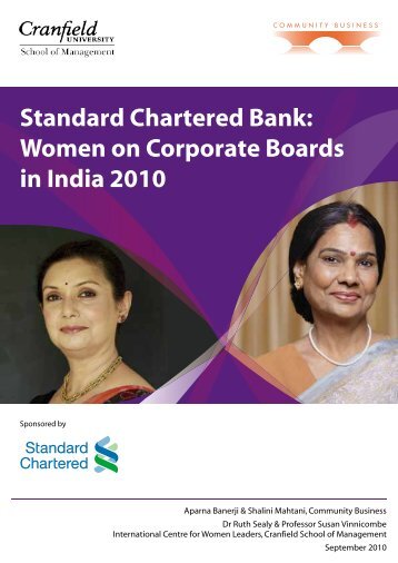 Standard Chartered Bank: Women on Corporate Boards in India 2010