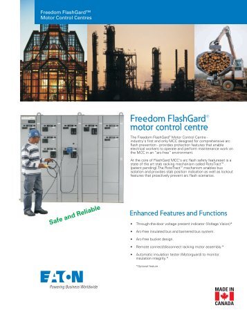 Freedom FlashGard® motor control centre - of downloads