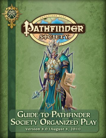 guide to pathfinder society organized play - Twenty Sided Store