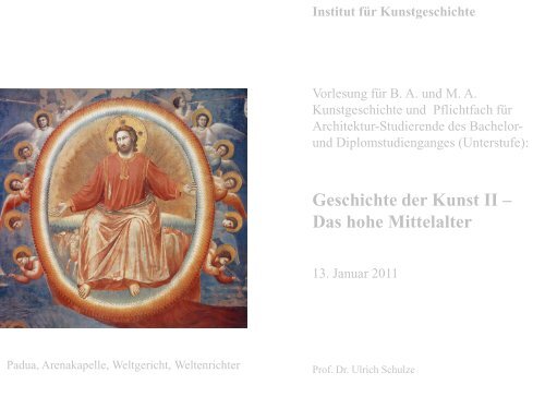 Giotto Arenakapelle - KIT - IKB - Fachgebiet Kunstgeschichte