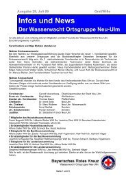 Infos und News 28 - Wasserwacht Ortsgruppe Neu-Ulm