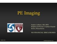 PE Imaging - American Society of Emergency Radiology