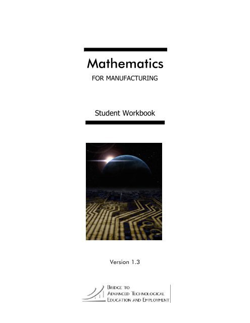 Manufacting Math Math for Manufacturing - OCVTS-ARCH-ENG