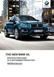 the new bmw x6. specification guide. 2012 ... - BMW New Zealand