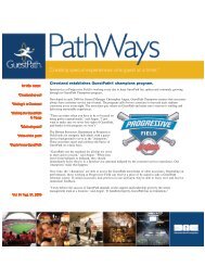 GuestPathÂ® Pathways - Vol 8 / August 2009 - Delaware North