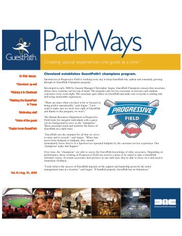 GuestPathÂ® Pathways - Vol 8 / August 2009 - Delaware North