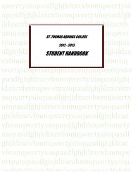 Student Handbook - St. Thomas Aquinas College
