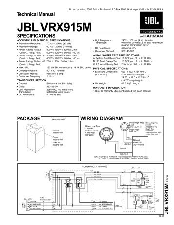 JBL VRX915M