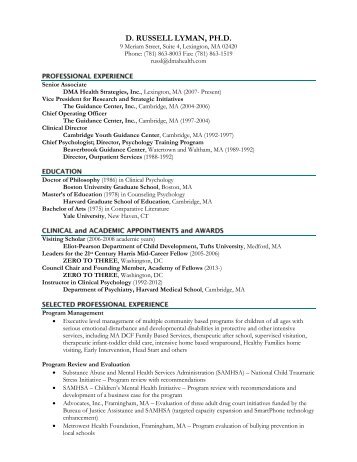 View Resume - DMA Health Strategies