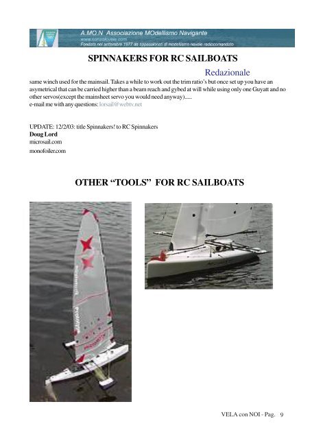 spinnakers for rc sailboats - Amon