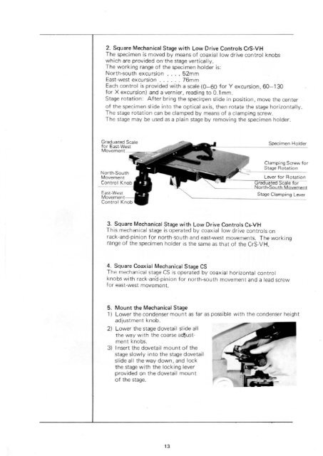 Olympus EHT & FHT Research Microscopes instruction manual