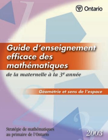 1re année : Propriétés des formes géométriques - L'@telier