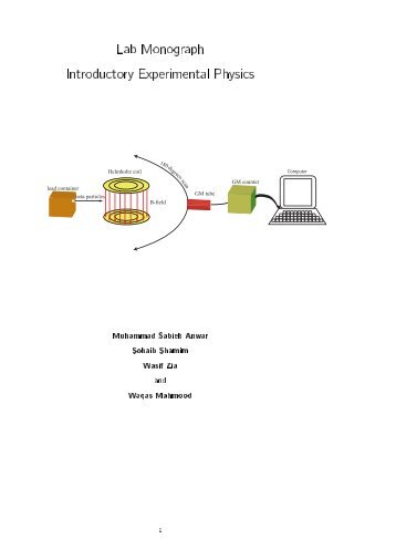 Lab Manuals in Compiled Form - Experimental Physics